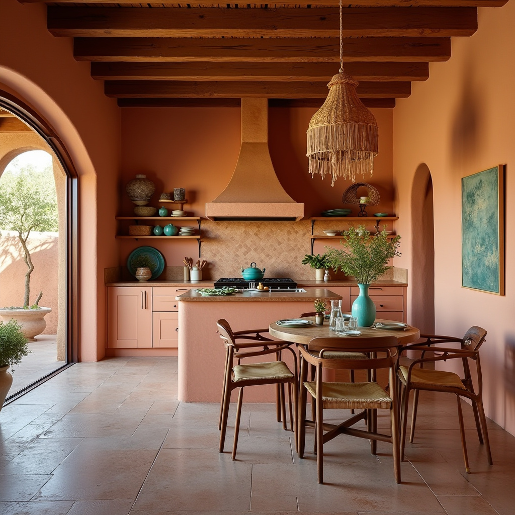 modern boho kitchen design 35
