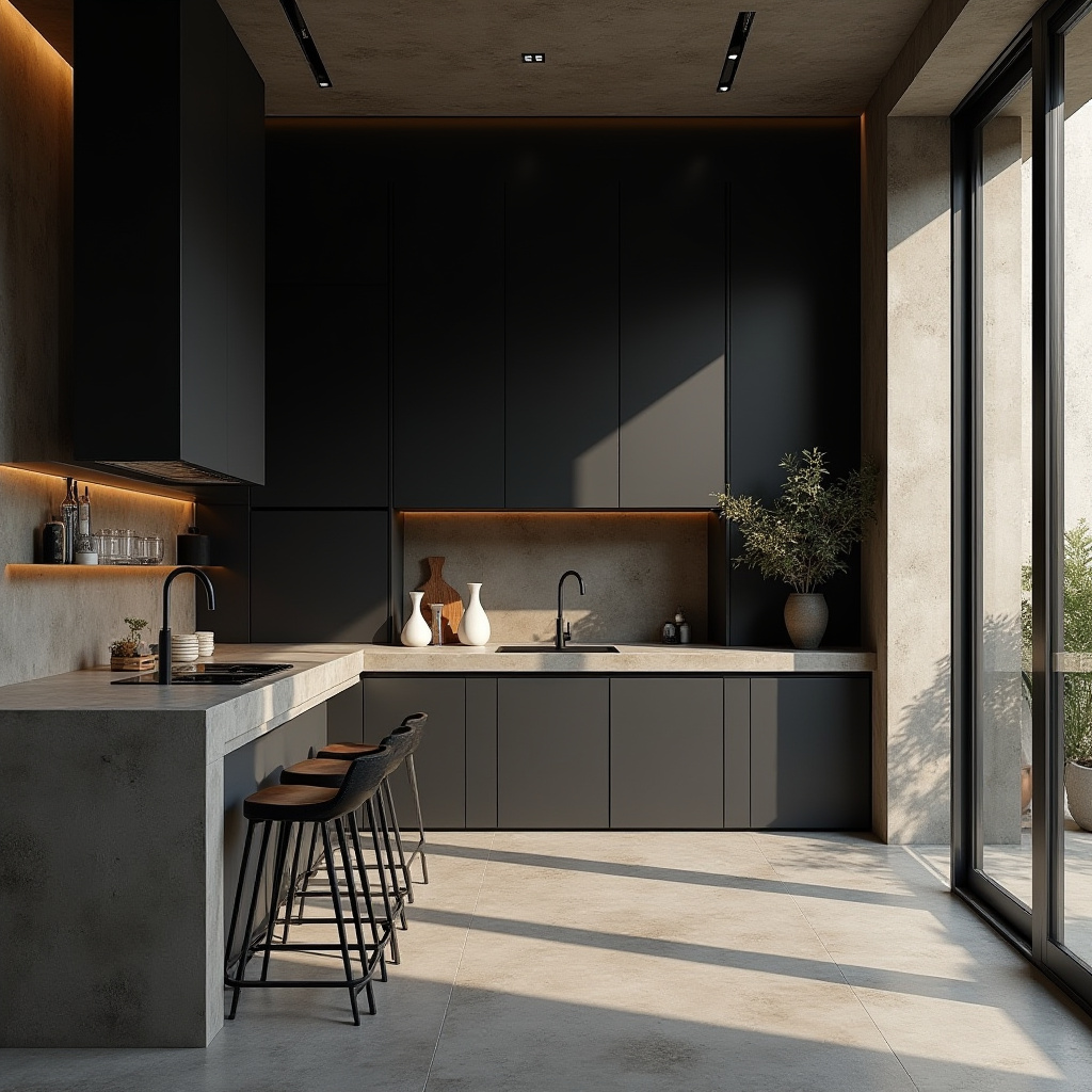 modern boho kitchen design 40