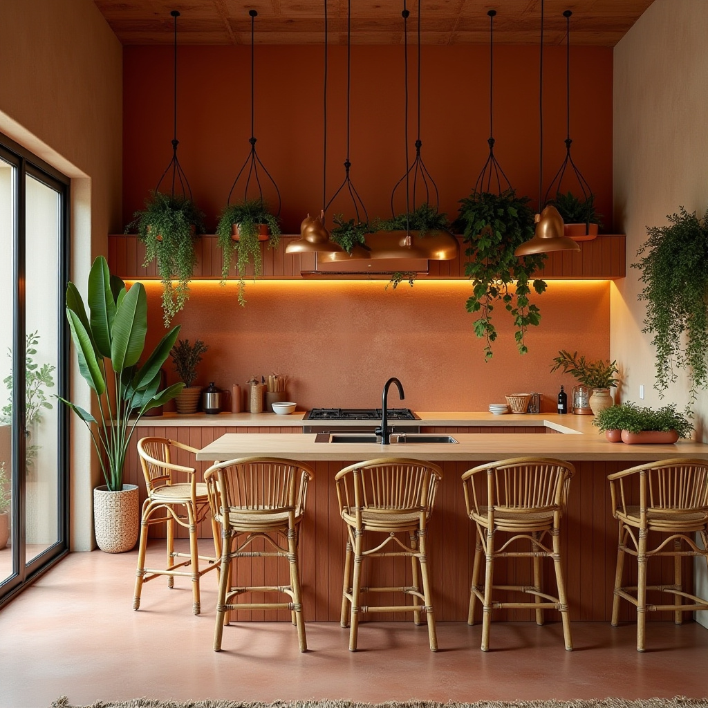 modern boho kitchen design 5