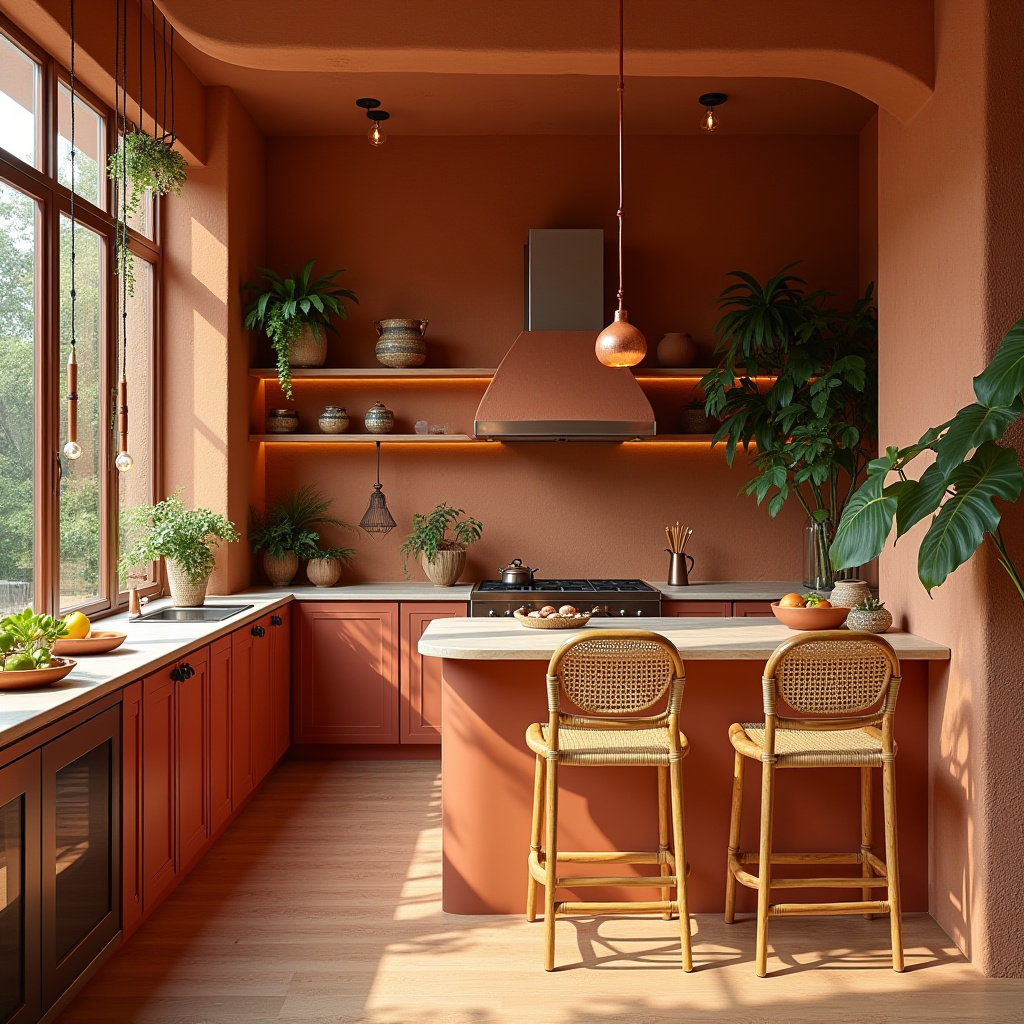modern boho kitchen design 6