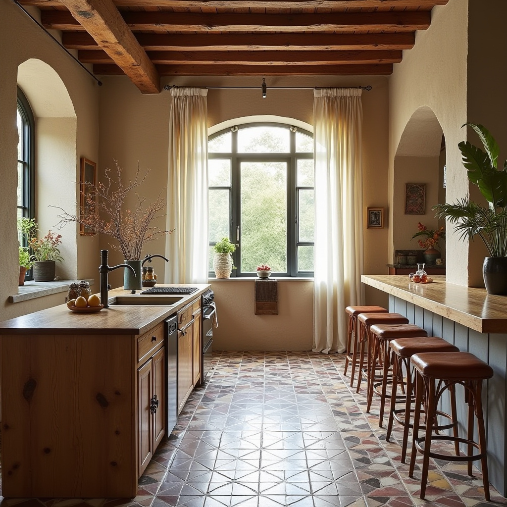 modern boho kitchen design 7