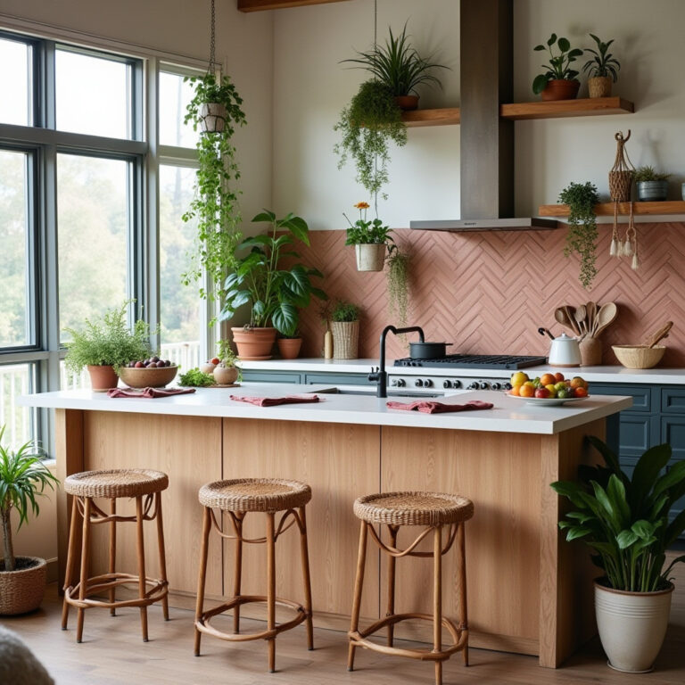 modern boho kitchen ideas 1