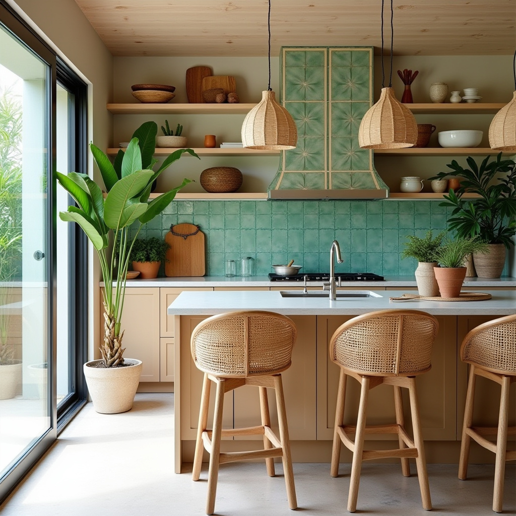 modern boho kitchen ideas 11
