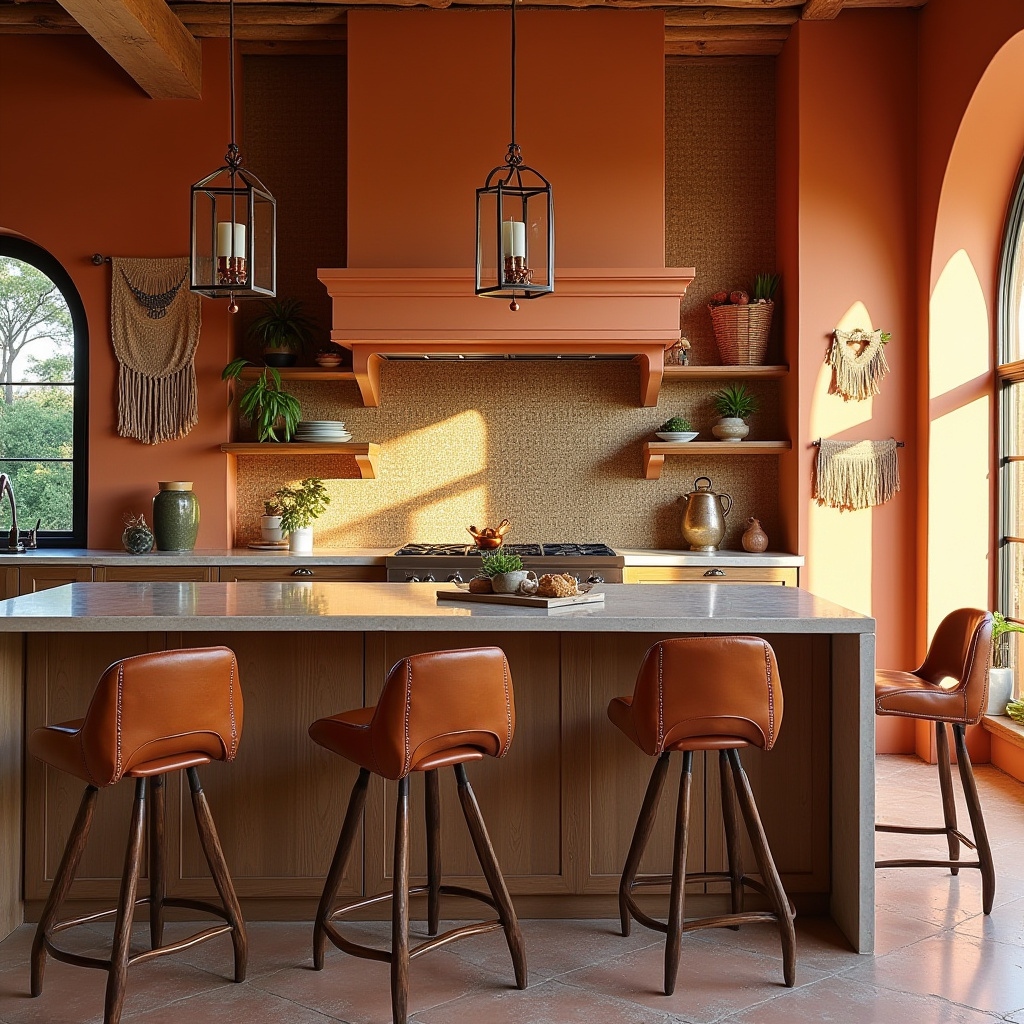 modern boho kitchen ideas 19