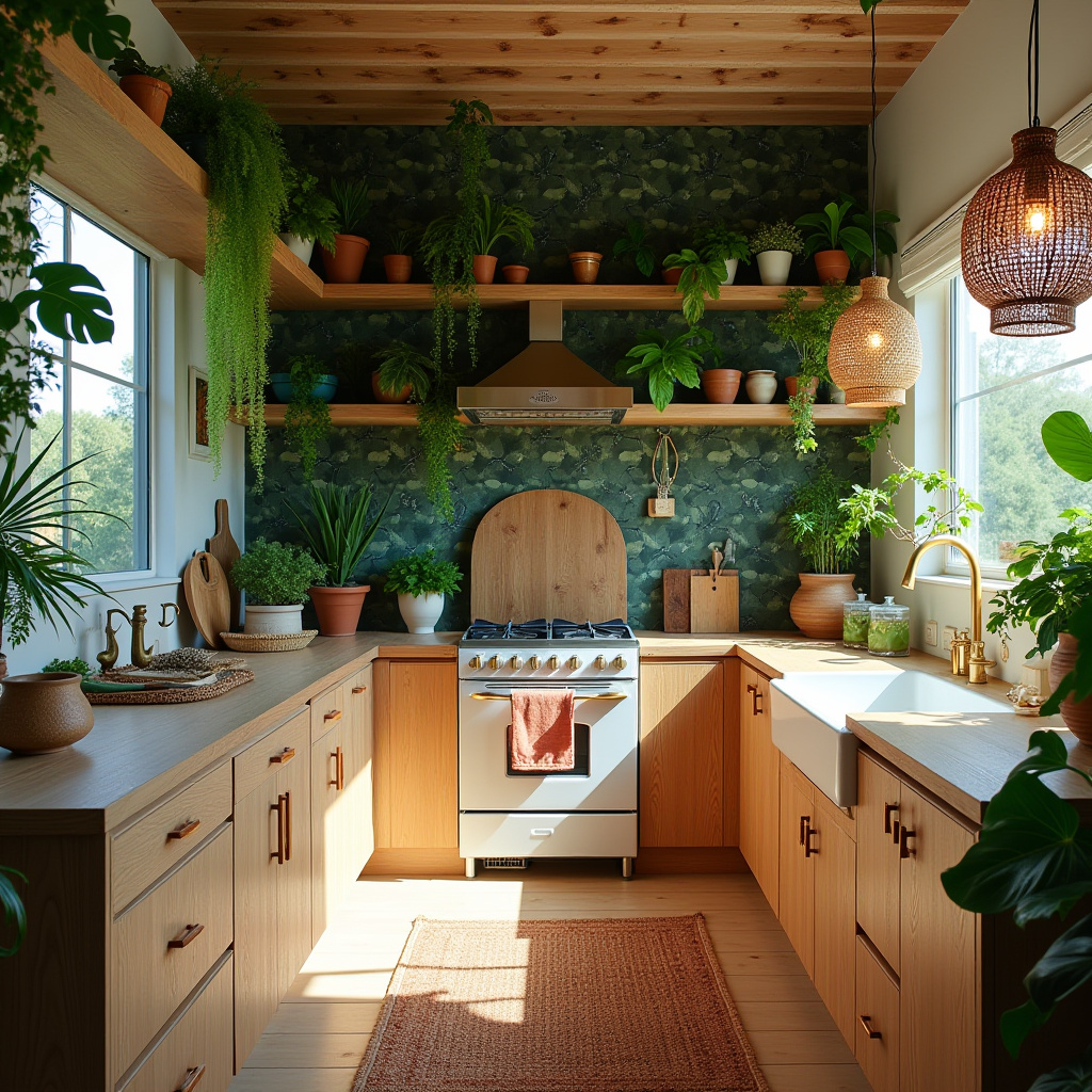 modern boho kitchen ideas 30