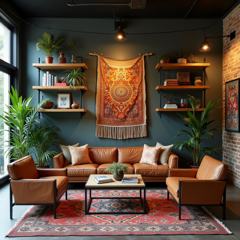 modern boho living room 11