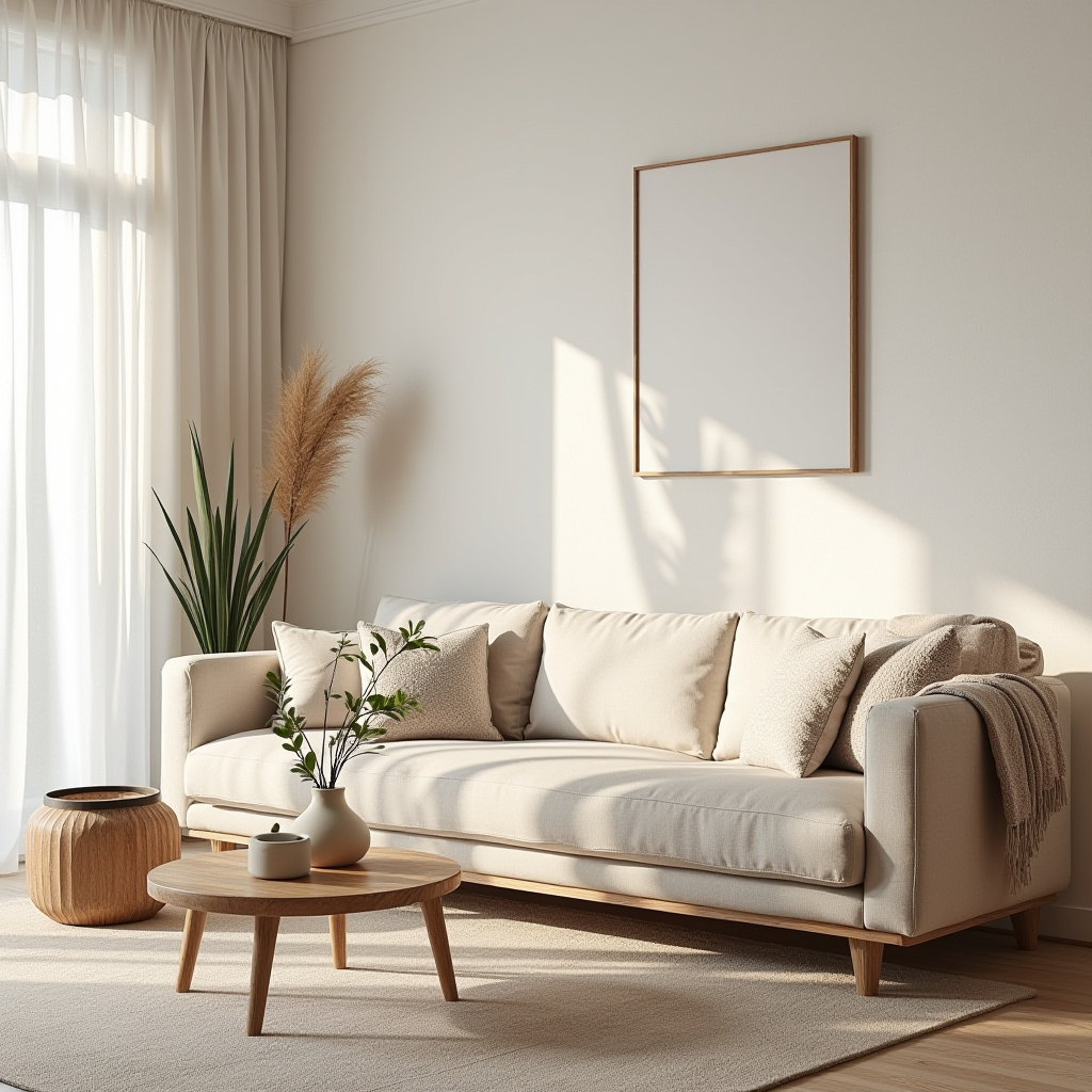 modern boho living room 15