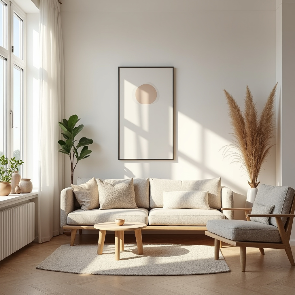 modern boho living room 16