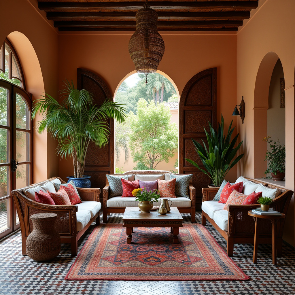 modern boho living room 26
