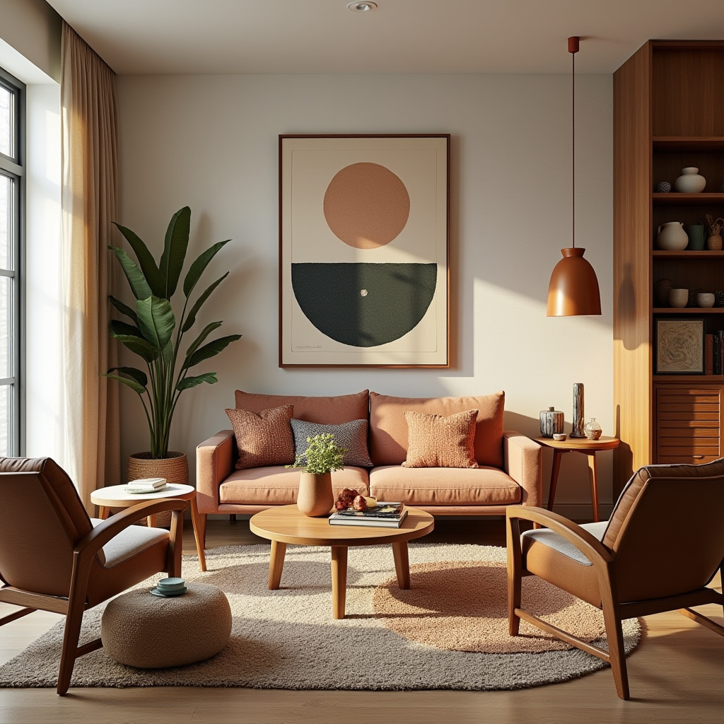 modern boho living room 27