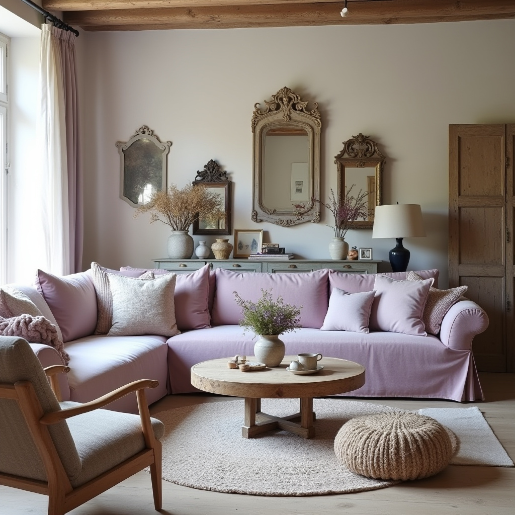 modern boho living room 32