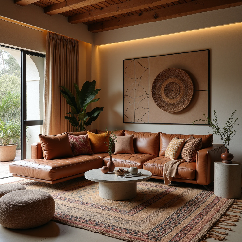 modern boho living room decor 10