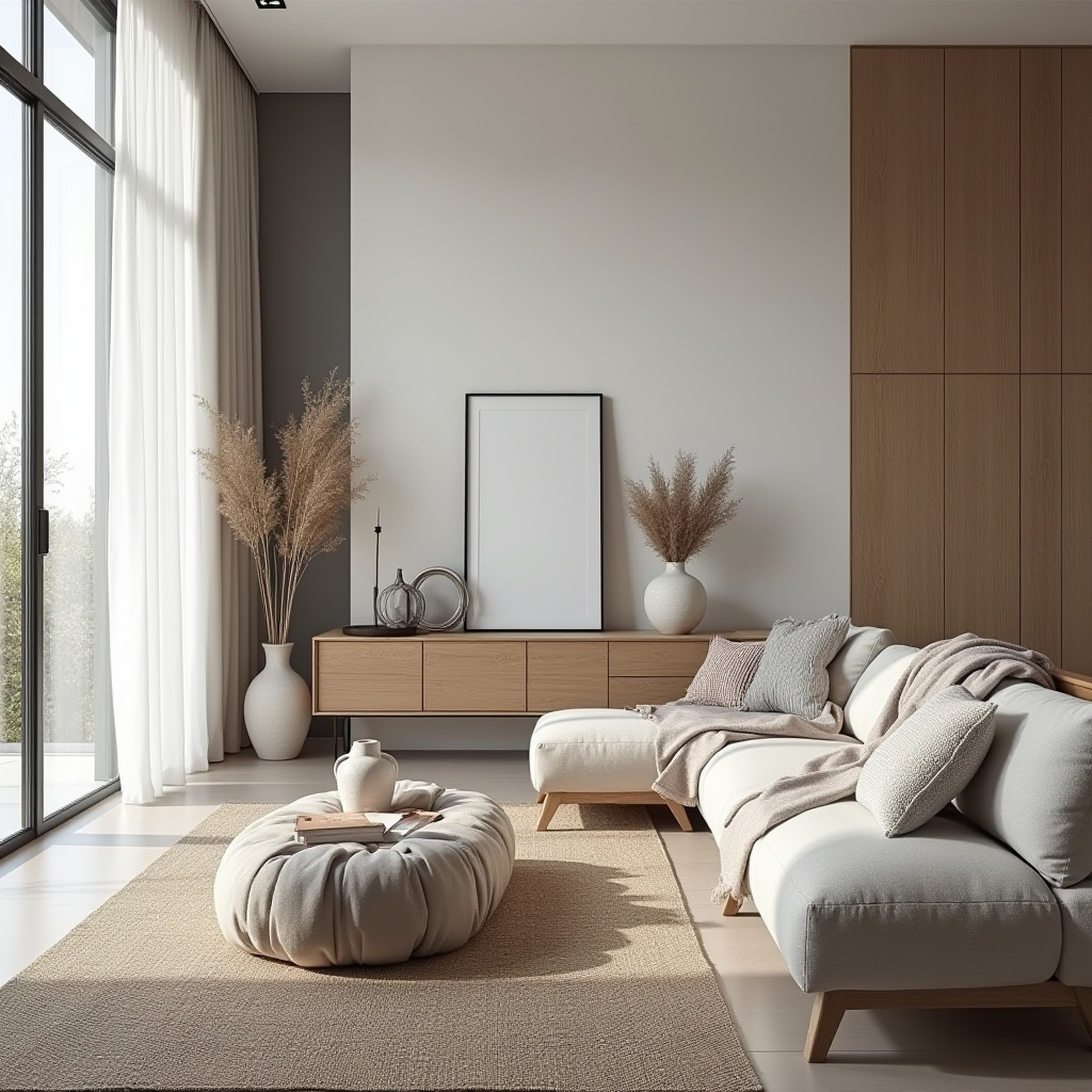 modern boho living room decor 15