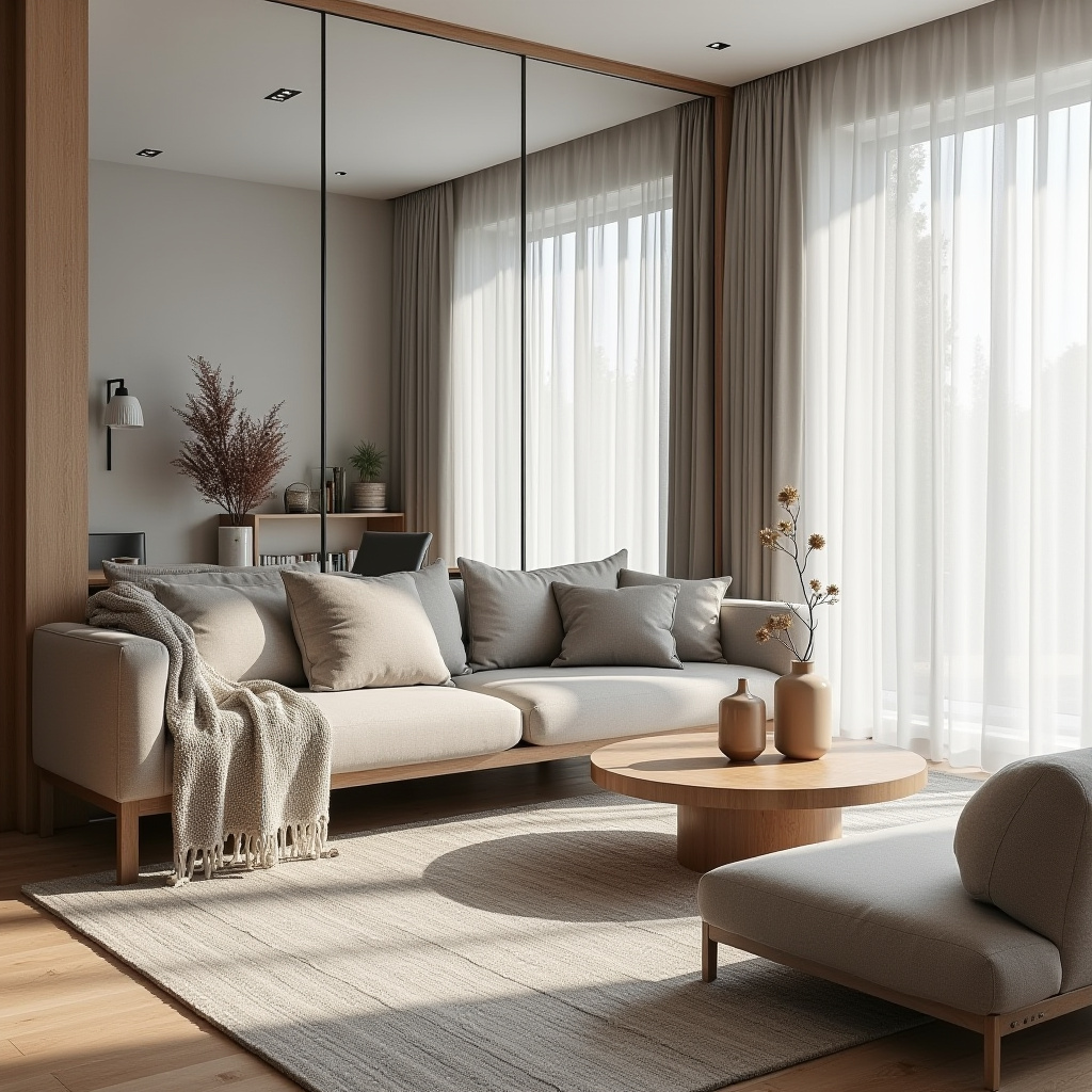 modern boho living room decor 16