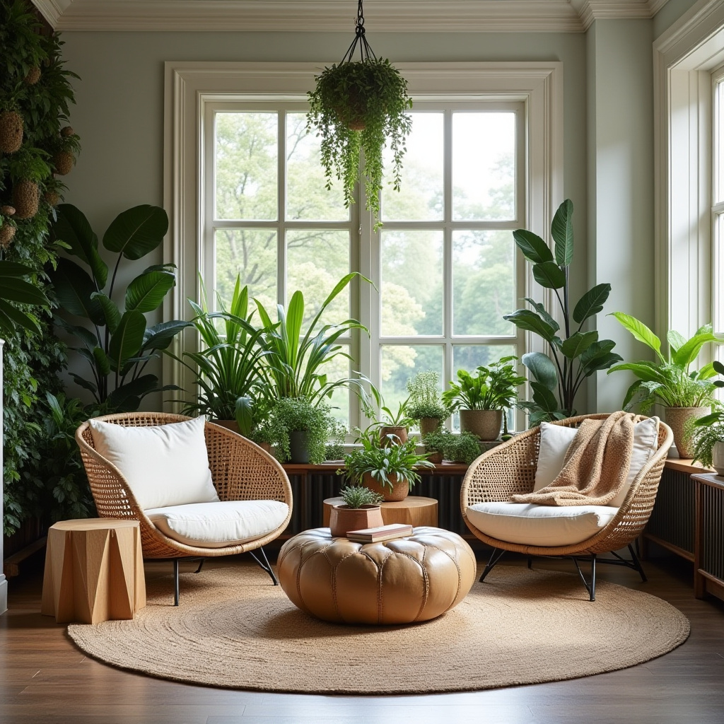modern boho living room decor 17