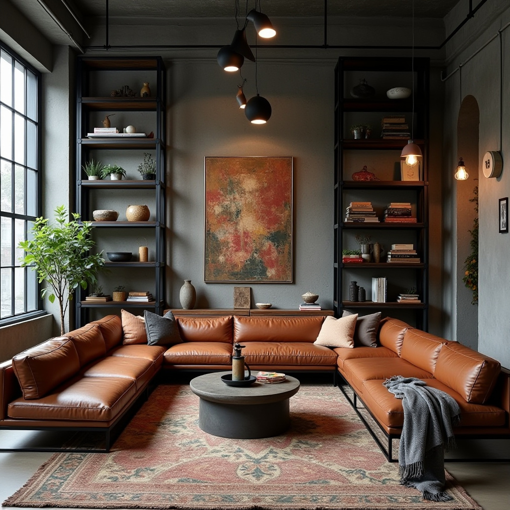 modern boho living room decor 19