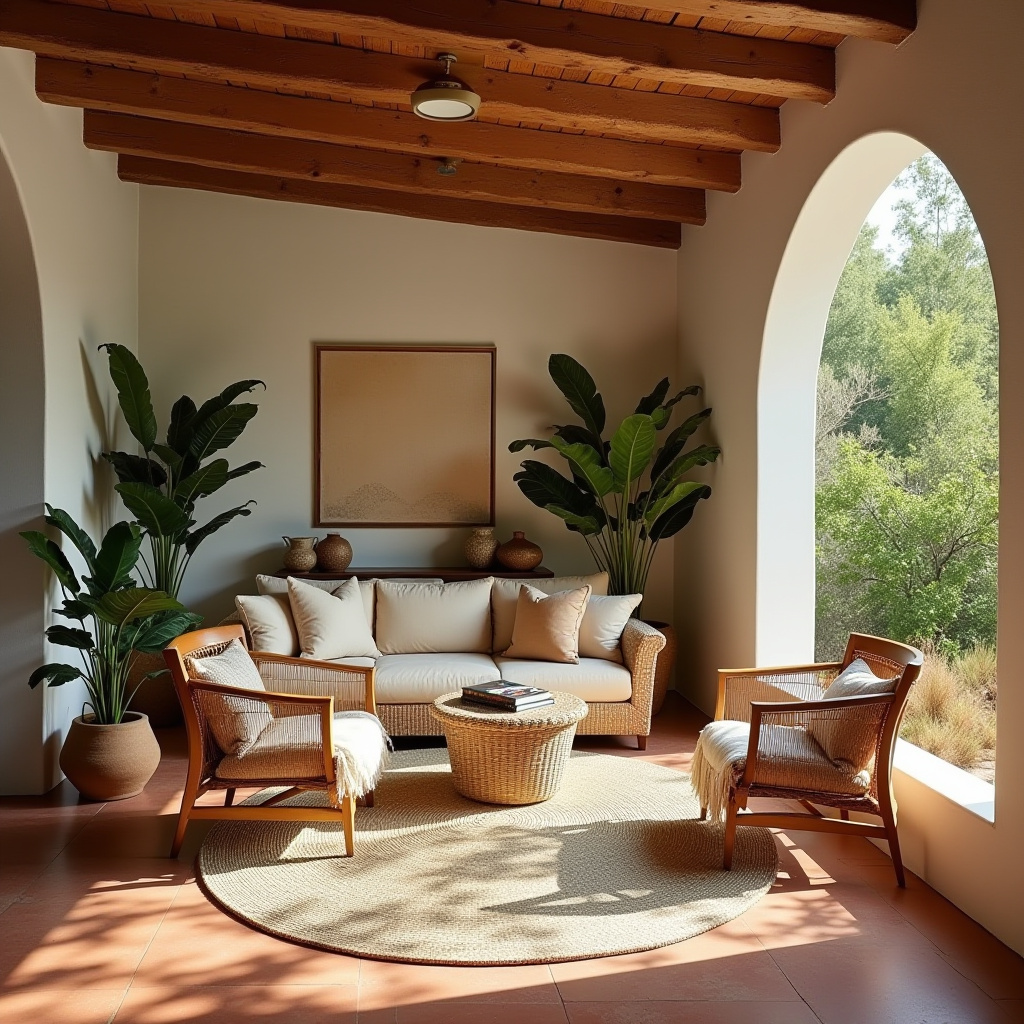 modern boho living room decor 3