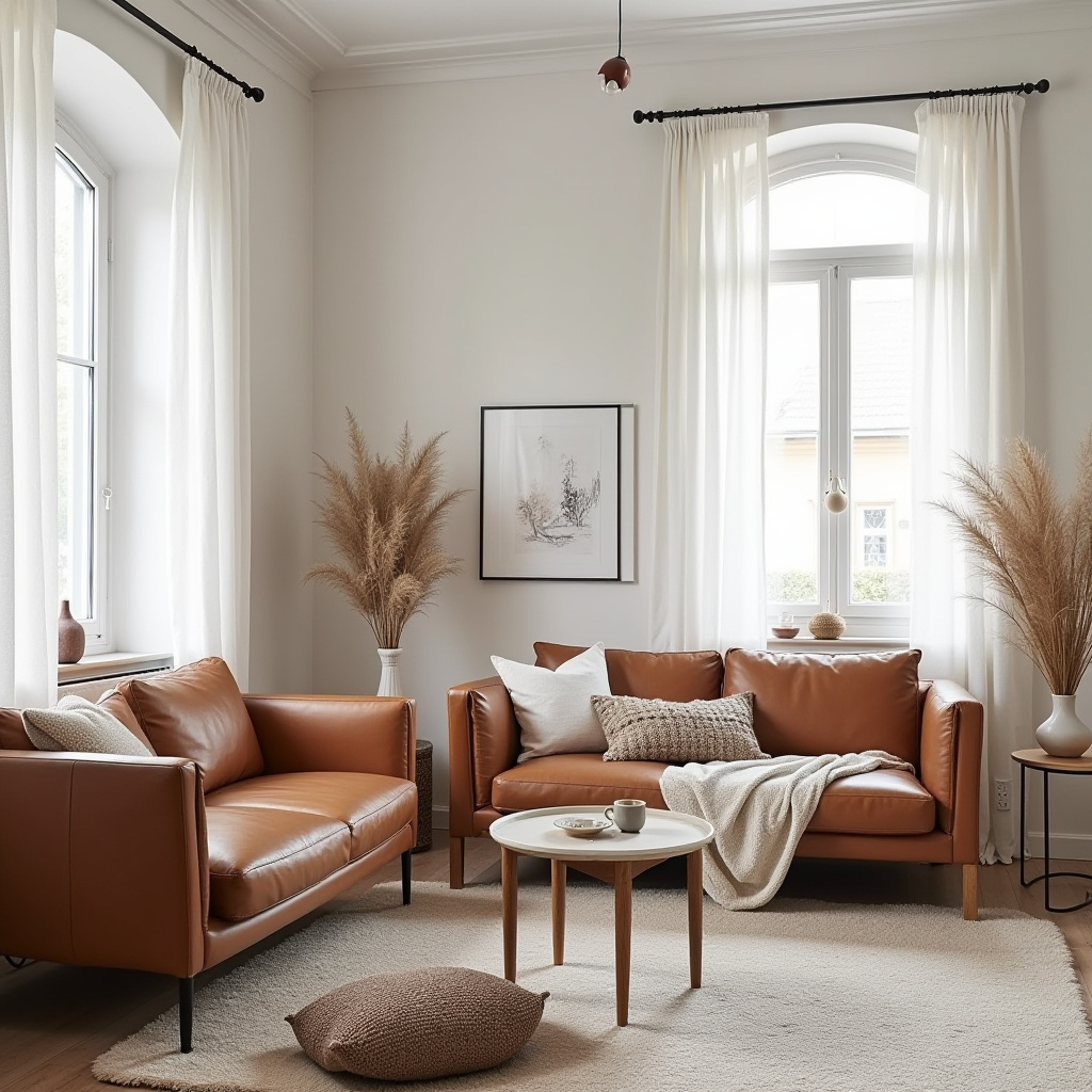 modern boho living room decor 33