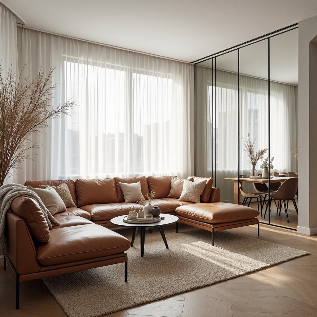 modern boho living room decor 34