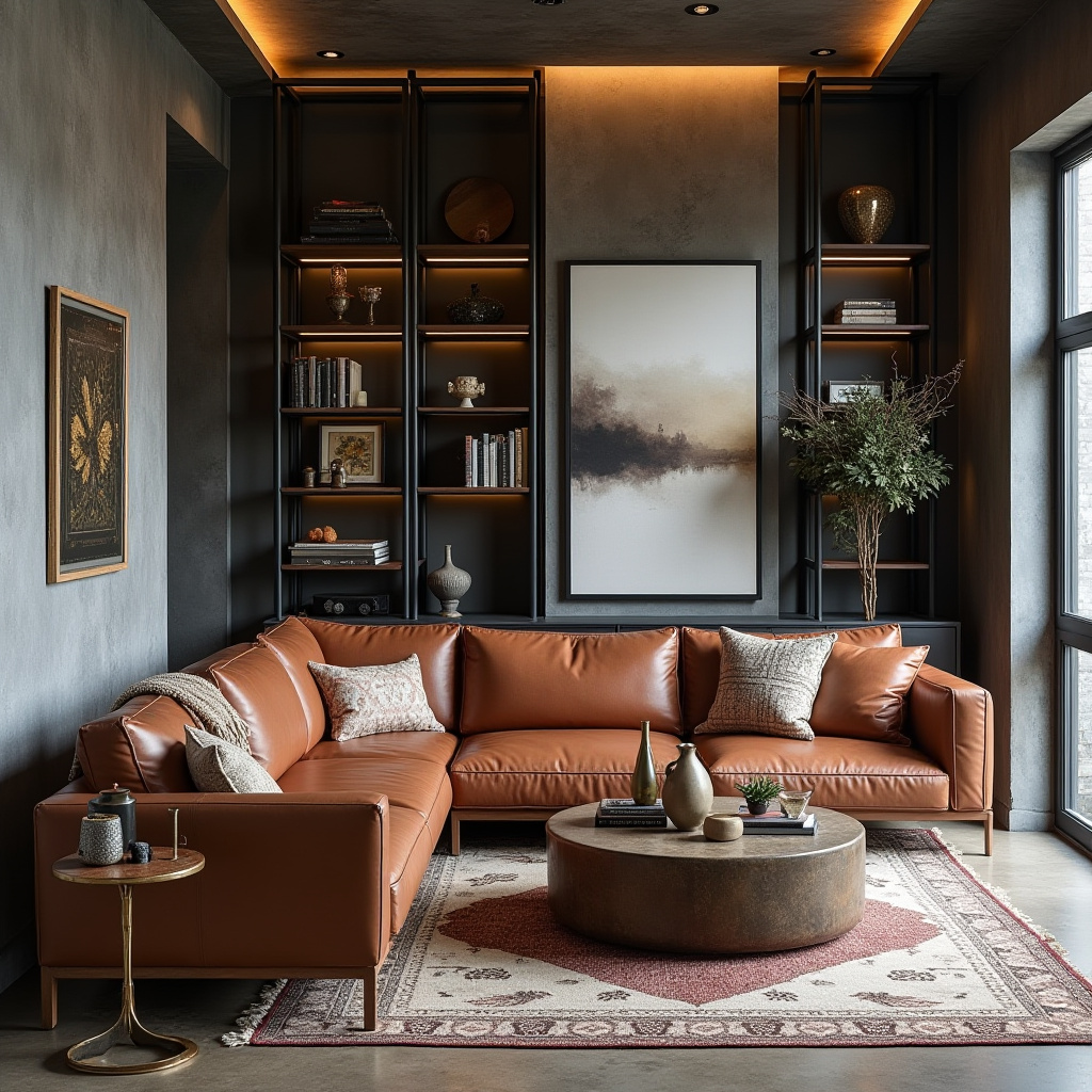 modern boho living room decor 35