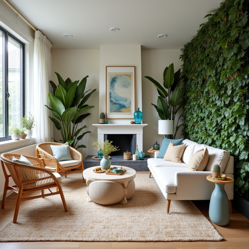 modern boho living room decor 38