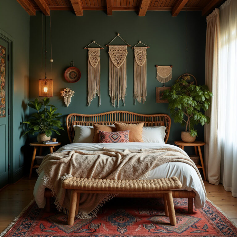 moody boho bedroom 1