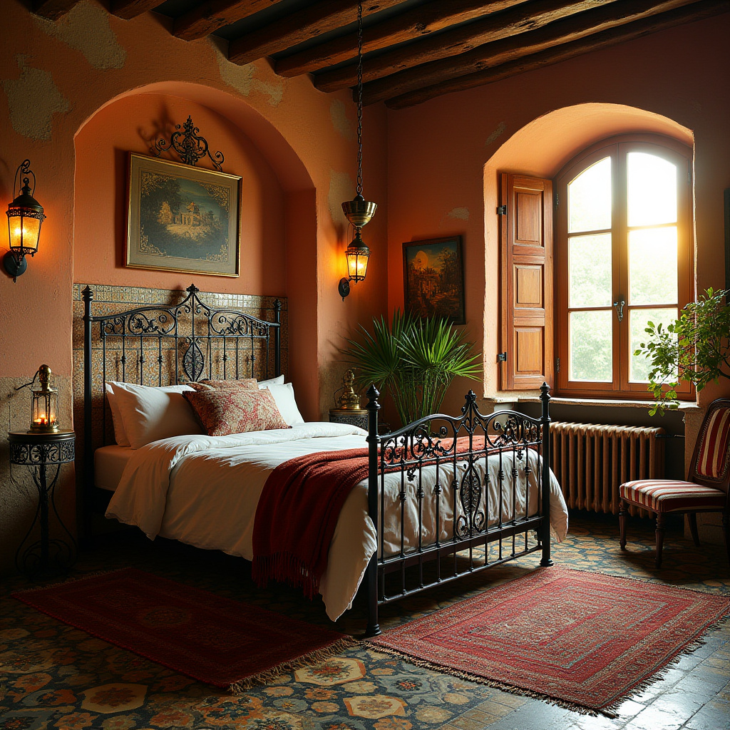 moody boho bedroom 10