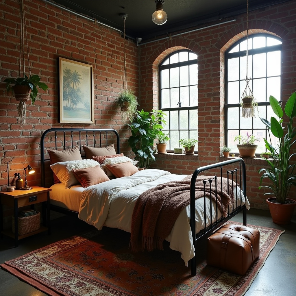 moody boho bedroom 14