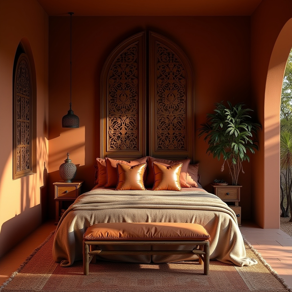 moody boho bedroom 20