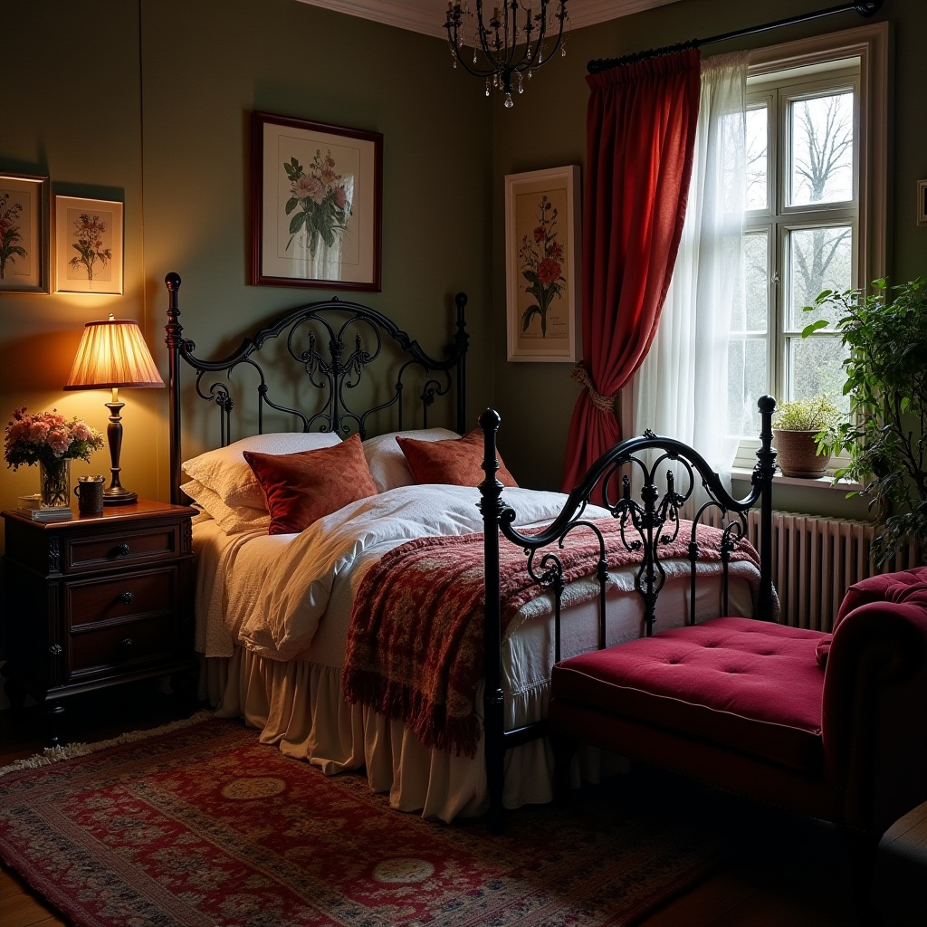 moody boho bedroom 25