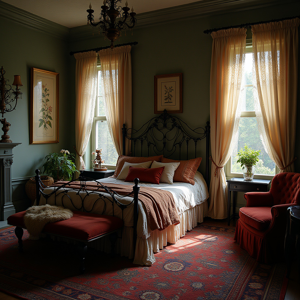 moody boho bedroom 26