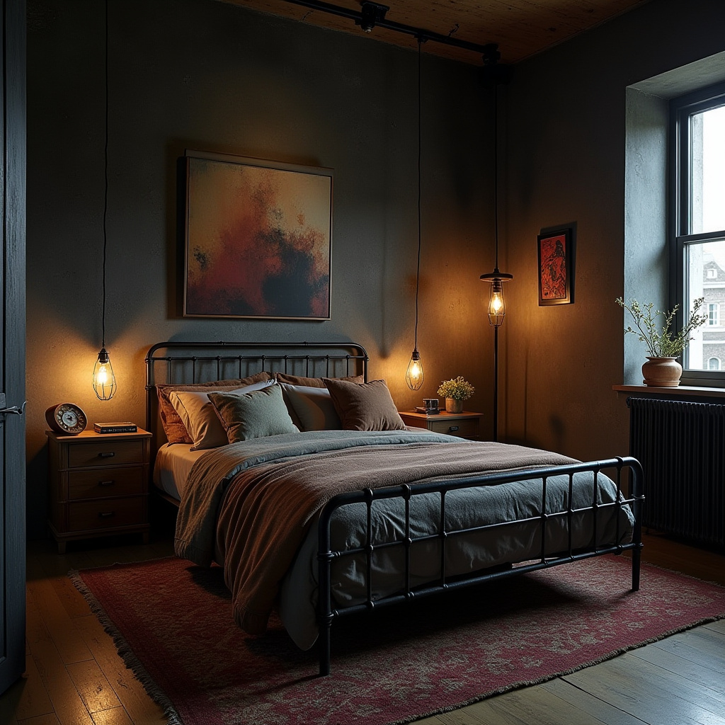 moody boho bedroom 31