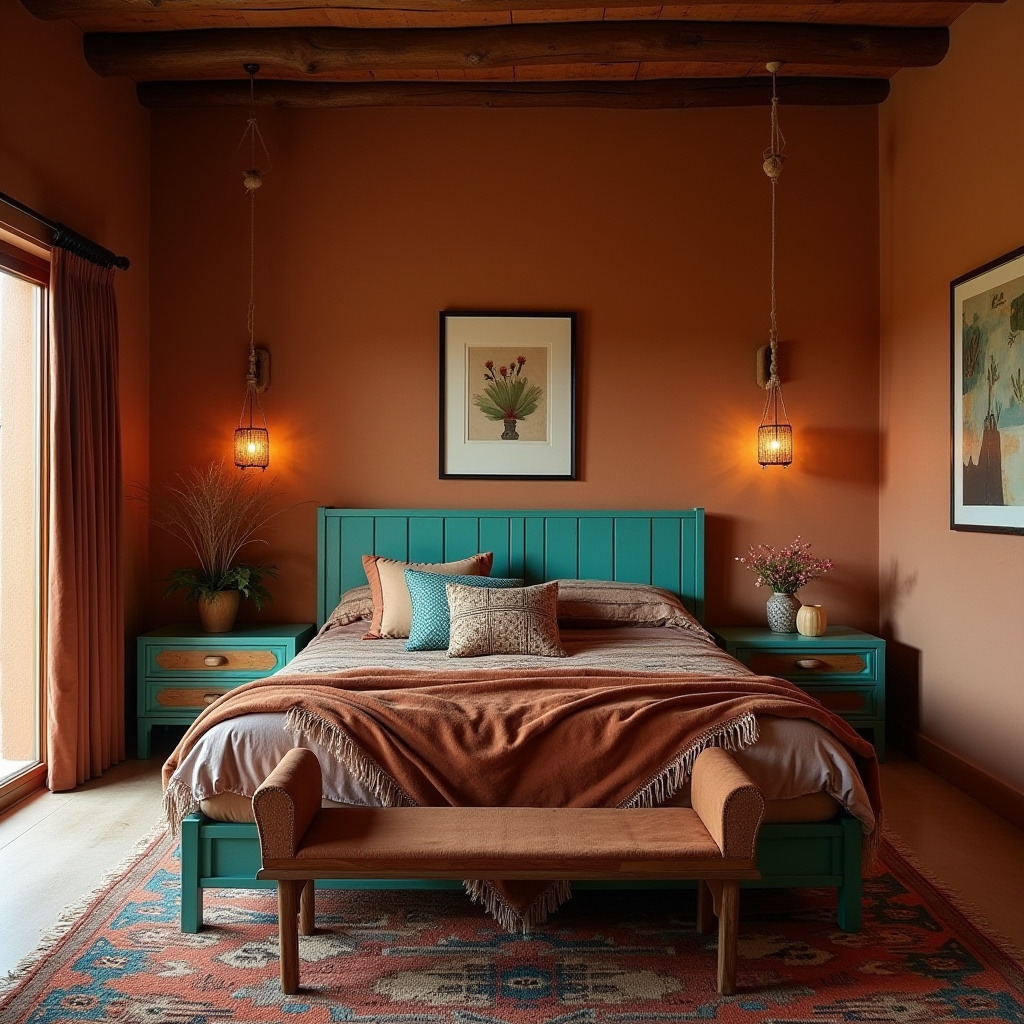 moody boho bedroom 33