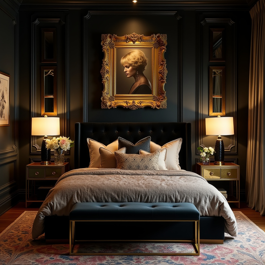 moody boho bedroom 39