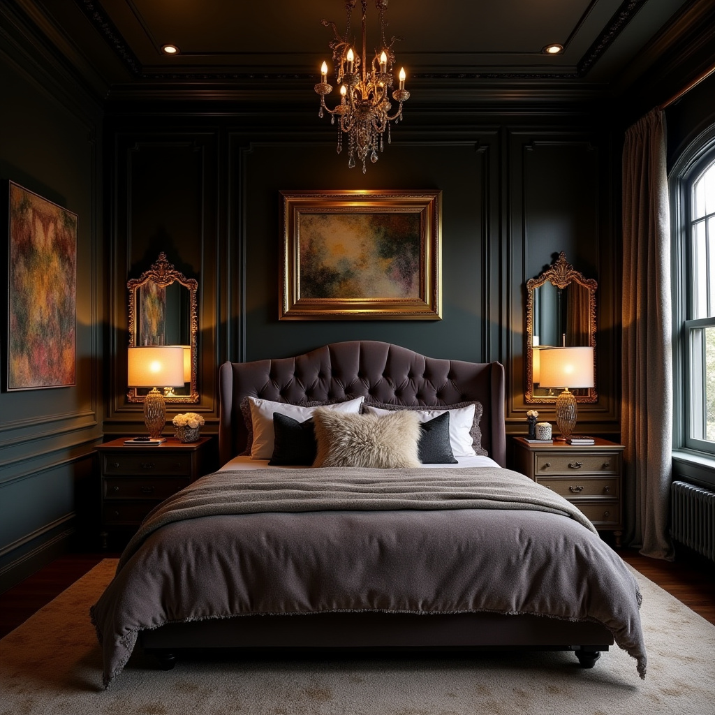 moody boho bedroom 40