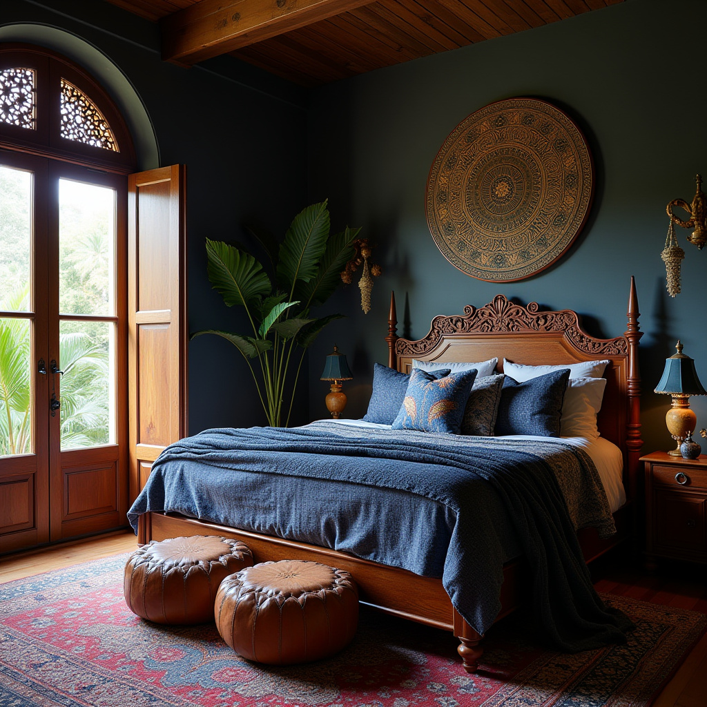 moody boho bedroom 8
