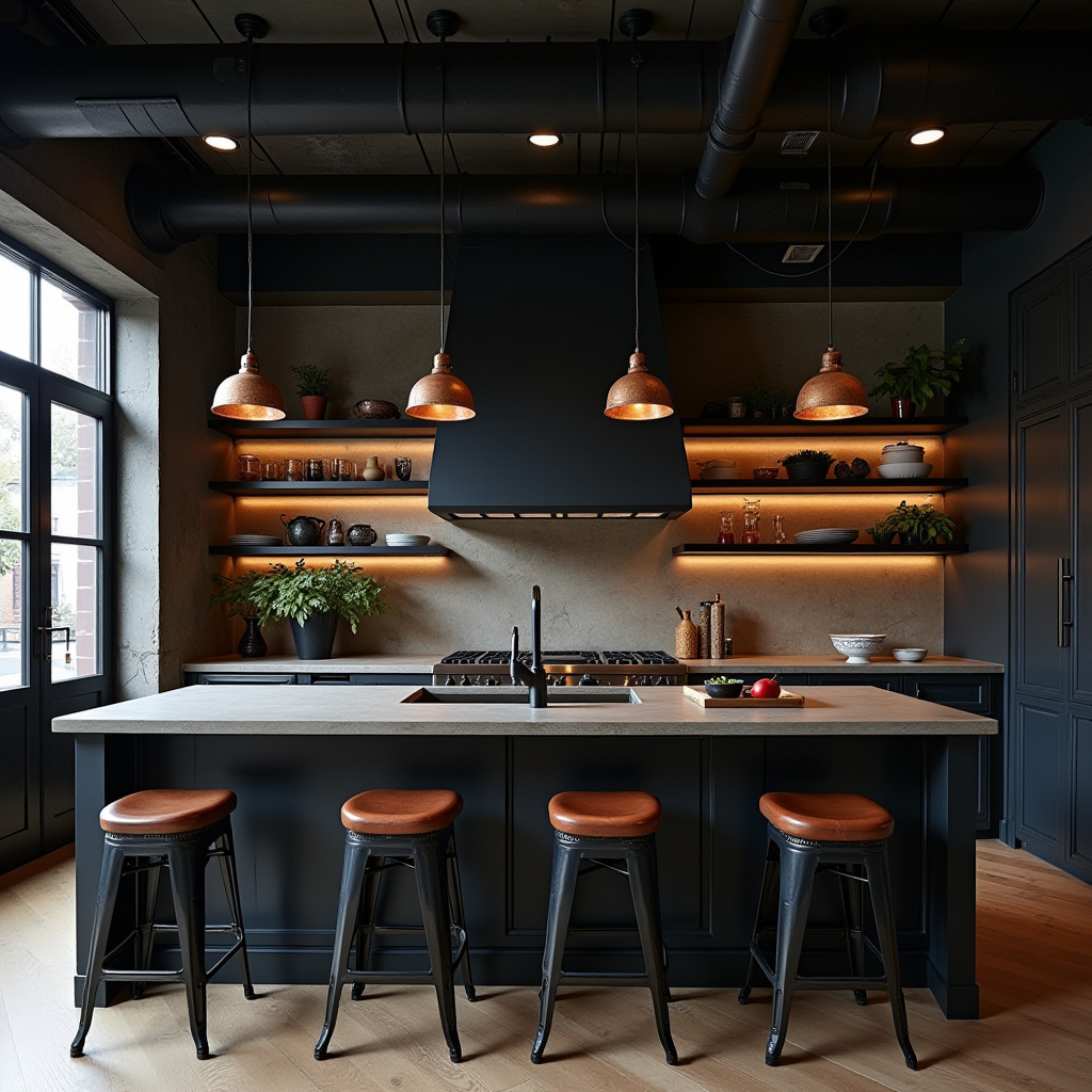 moody boho kitchen 10