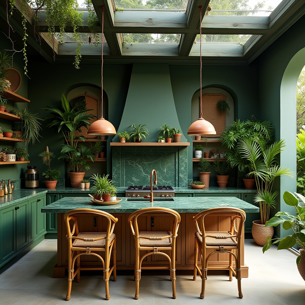 moody boho kitchen 11