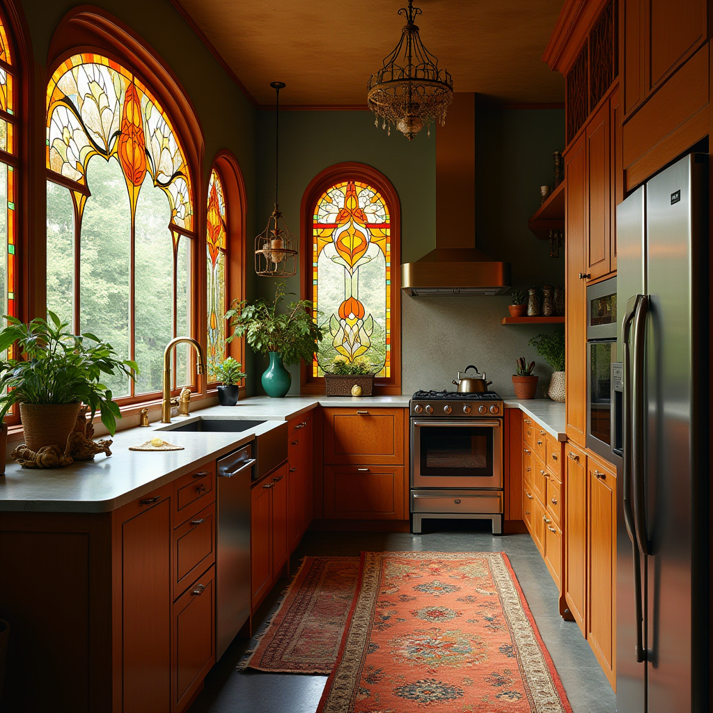 moody boho kitchen 17