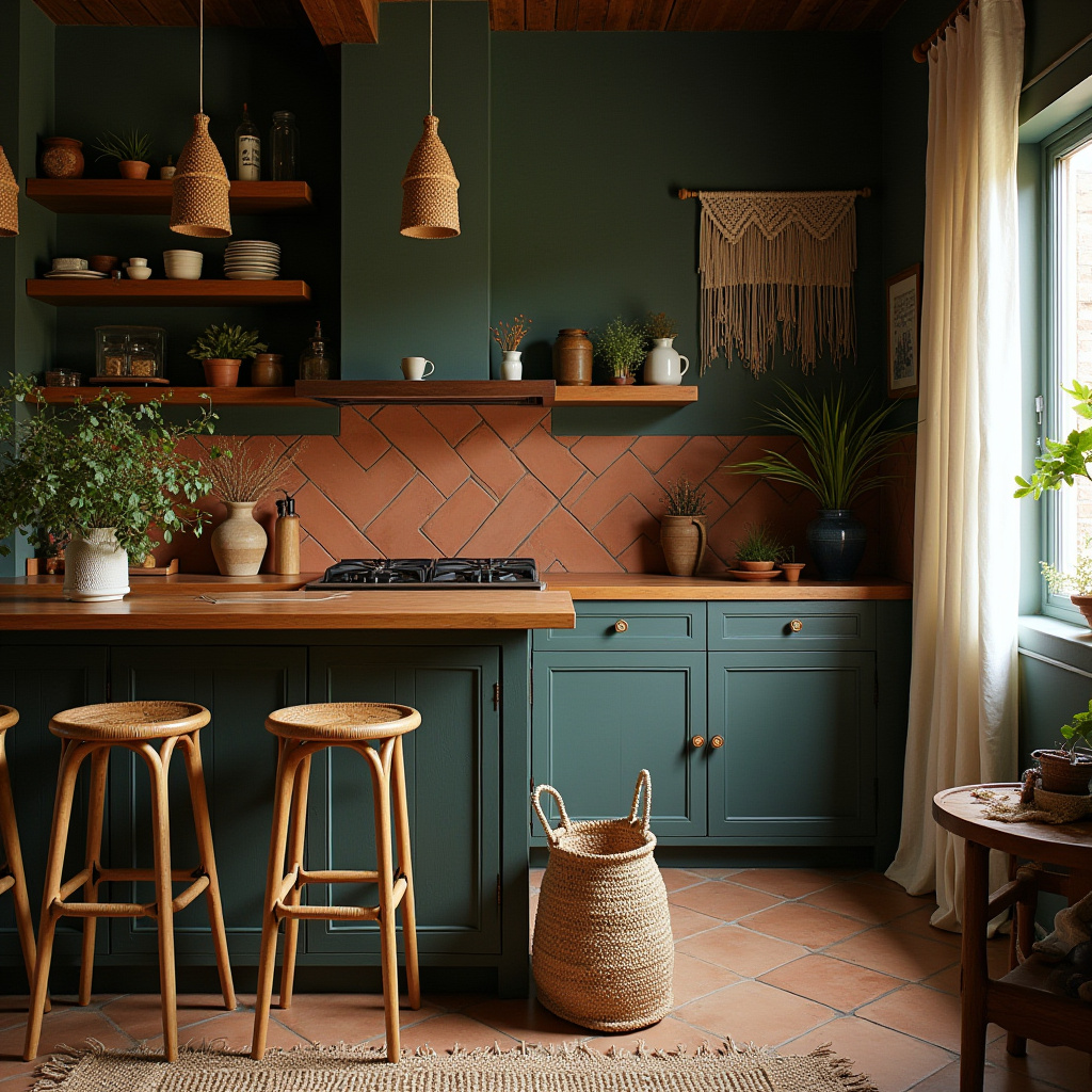 moody boho kitchen 2