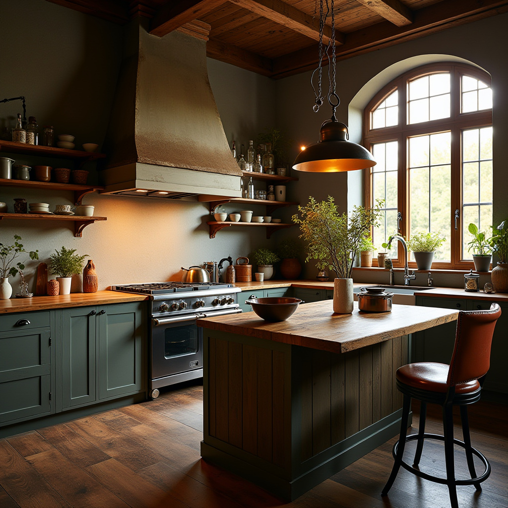 moody boho kitchen 22