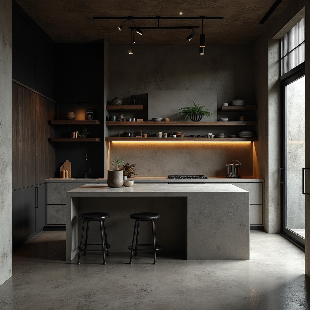 moody boho kitchen 32