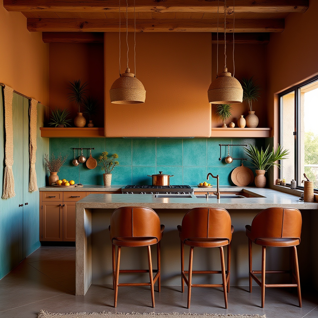moody boho kitchen 33