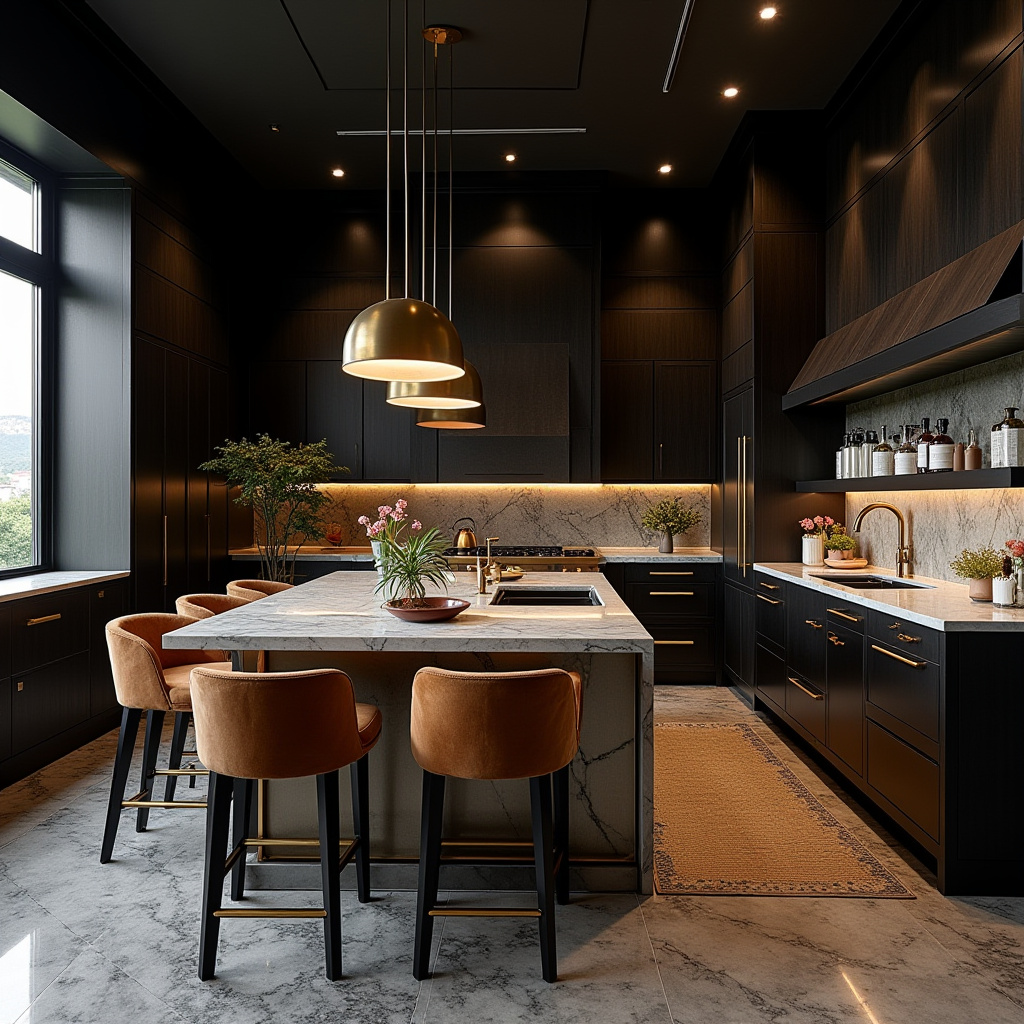 moody boho kitchen 35