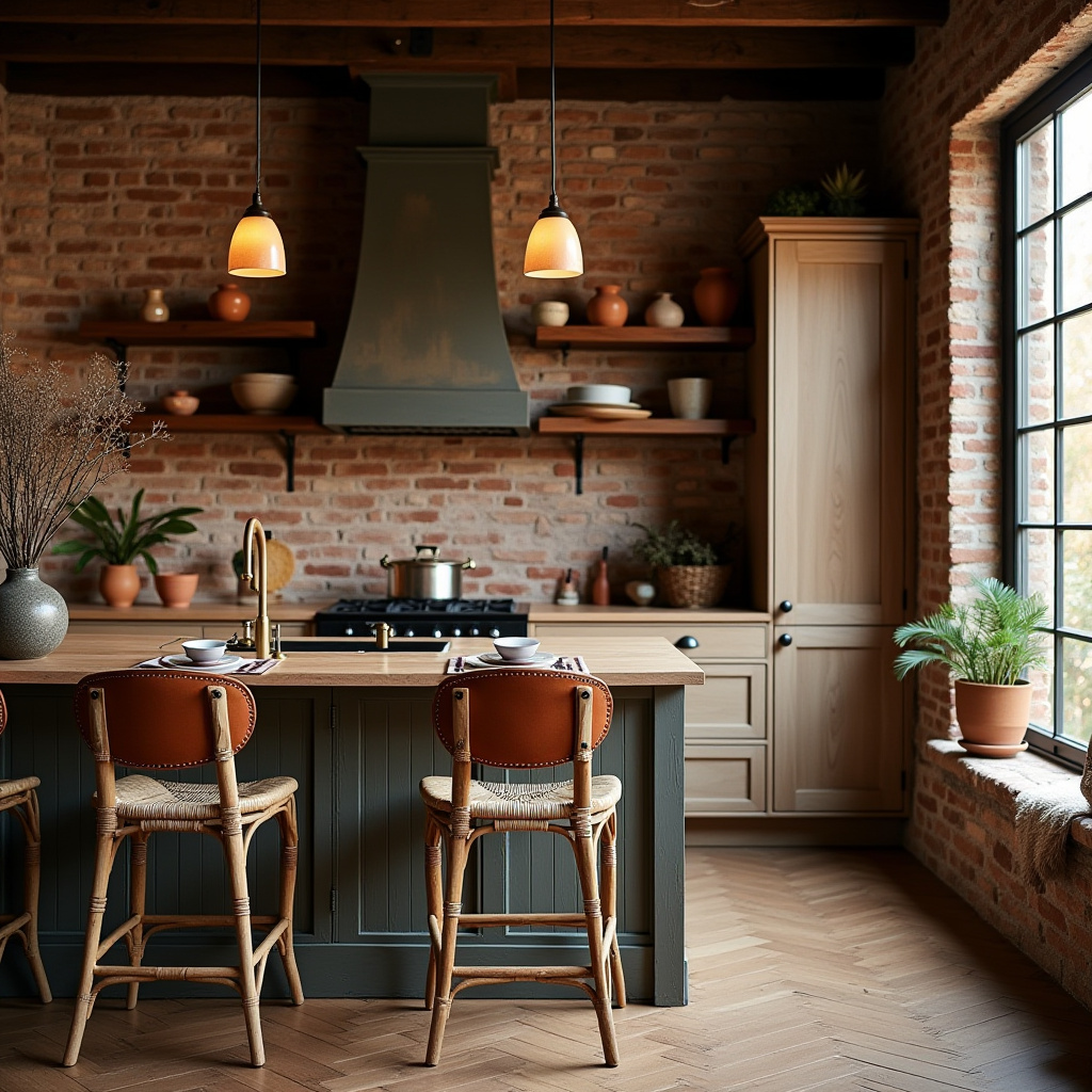 moody boho kitchen 5