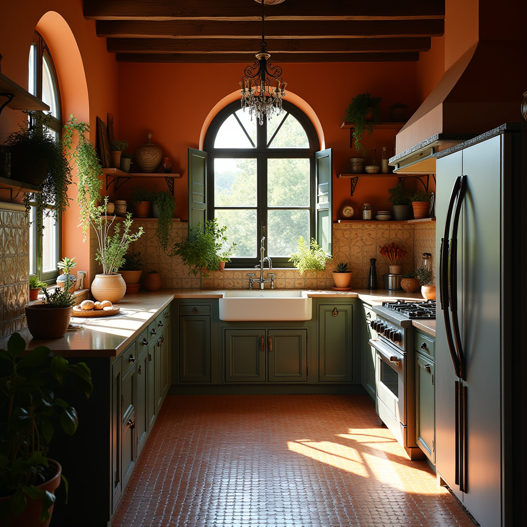 moody boho kitchen 7