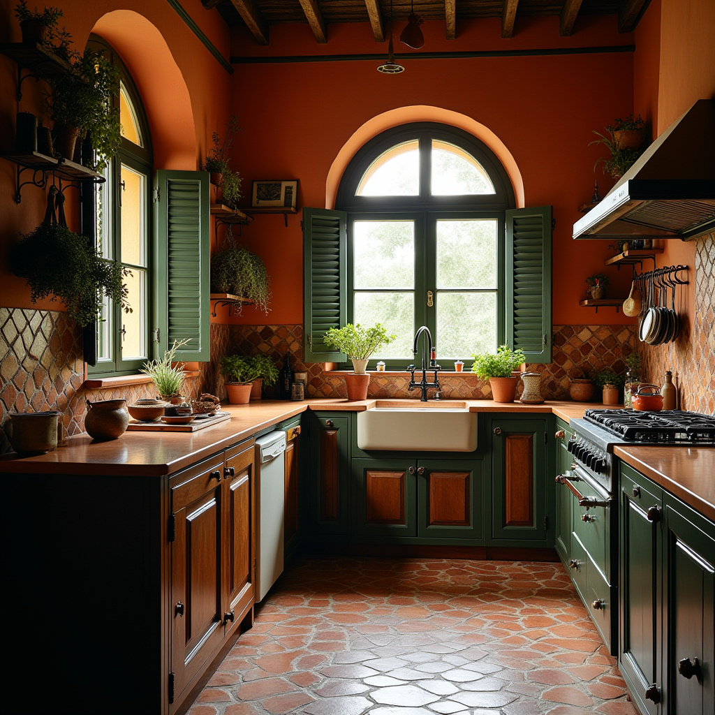 moody boho kitchen 8