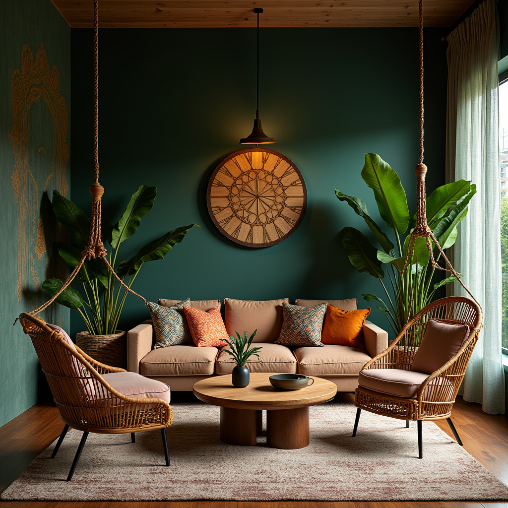 moody boho living room 10