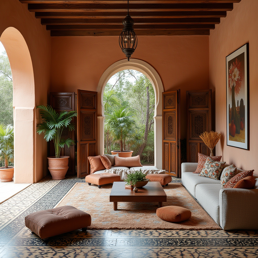 moody boho living room 13