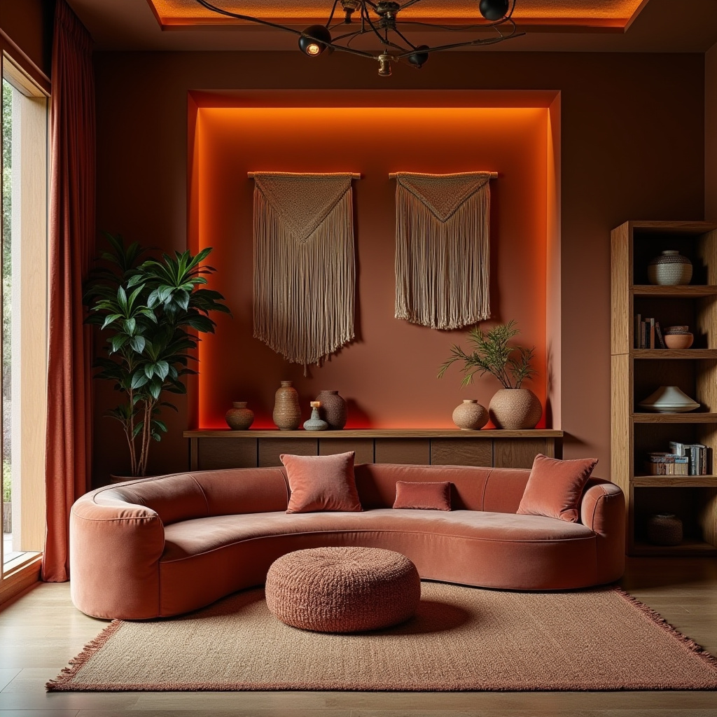 moody boho living room 15